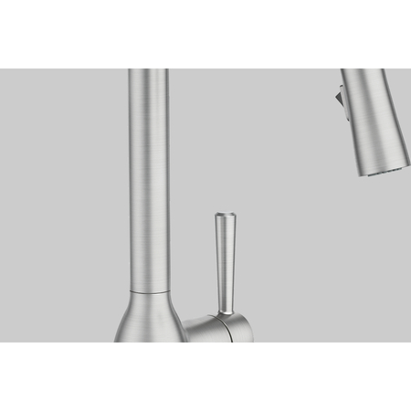 Moen Spot resist stainless one-handle high arc pulldown kitchen faucet 87233SRS